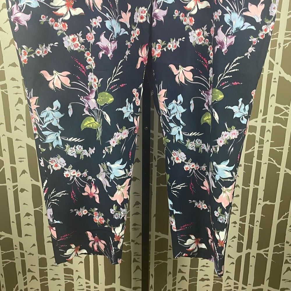 Terra & Sky Floral Print Ankle Pant 4X (28W-30W) - Picture 4 of 11